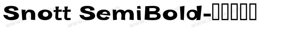 Snott SemiBold字体转换